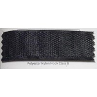 Лента крючковая 6130-3058, 25 мм, нейлон класс B, черная, КНР