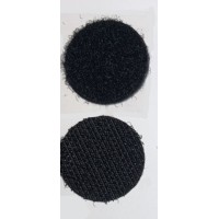 Лента контактная с клеем на прозрачной основе 6131-2049B, 25 мм, полиэстер и нейлон, черная, КНР