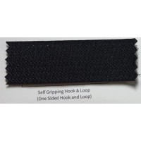 Лента контактная односторонняя 6131-9093, 25 мм, 100% нейлон, черная, КНР