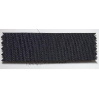 Лента крючковая грибок 6131-9132, 20 мм, 100% нейлон, черная, КНР