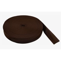 Тесьма окантовочная вязаная 23 мм, коричневый (101), 2,8 г/м, 100 м