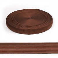 Тесьма окантовочная вязаная 23 мм, коричневый (146), 2,8 г/м, 100 м