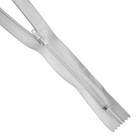 Молния спираль юбочная Т-3, 18 см, белая, КНР