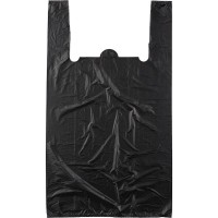 Пакет-майка ПНД 30 х 55 см, черный (20 мкм)