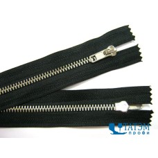 Молния металл Т-8, 16 см, н/р, никель, оксид, КНР