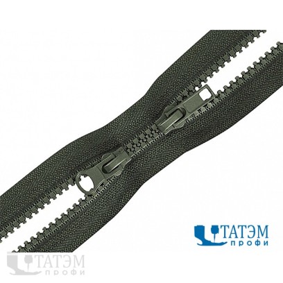 Молния трактор Т-5, 2 бегунка, 80 см, цветная (22,4 г/м) КНР