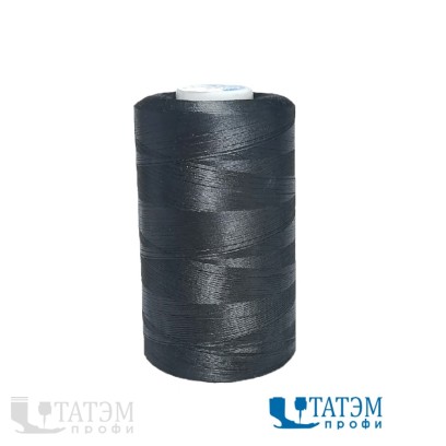 Нитки T-Plus, №80 (300d-twisted-крученая), 5000 м, Ozen Iplik, Турция, черная