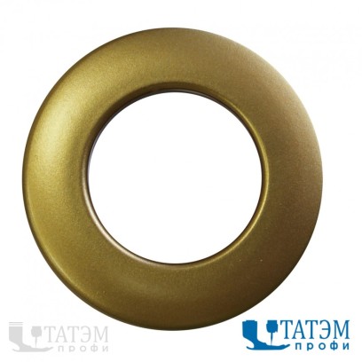 Люверсы для штор пласт, 40 мм, №3, №4, №6 мат. золото, с многоуровн. замком, уп. 10 шт