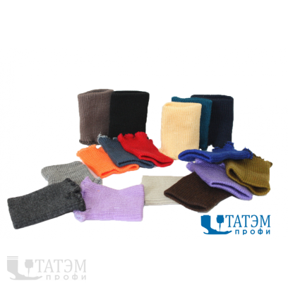 Манжеты трикотажные 8,0 х 10 см (неоверлоч.) п/э, цветные