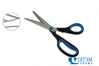 Ножницы MUNDIAL CushionSoft 21,5 см зиг-заг, 1865-8.1/2