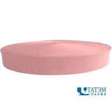 Тесьма окантовочная 32 мм, 3,9 г/м, розовый (090), 100 м