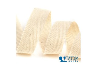Лента киперная 10 мм хлопок 2,5 г/см, арт.TBY.CT10100, цв.F100 суровый, уп. 50 м
