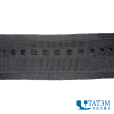 Резинка отделочная 40 мм, черный с квадратами