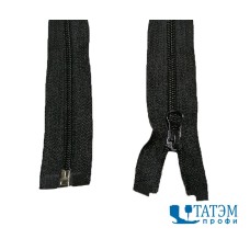Молния спираль Т-5, 80 см, черная, LOGO, РФ