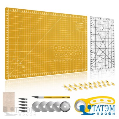 Набор для пэчворка и квилтинга TEXI CRAFT YELLOW 45х30 см
