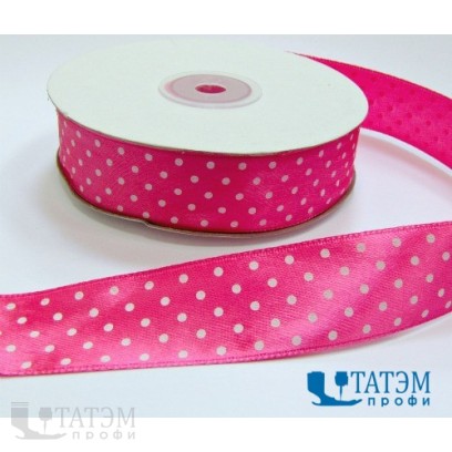 Лента декор. атласная с рис.
