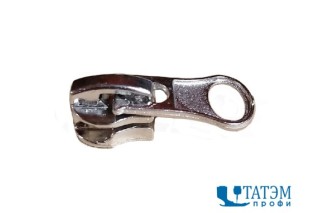 Бегунок для спирали Т-5, галант, реверс, никель LOGO (100 шт)
