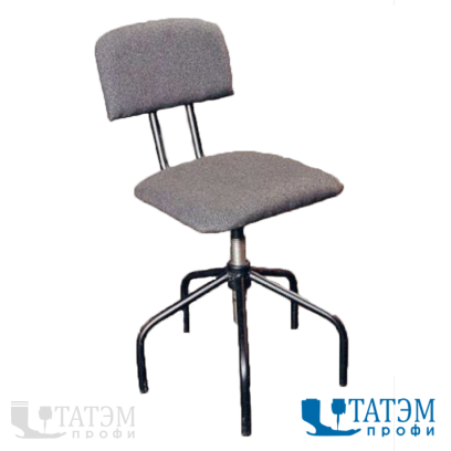 Стул рабочий СШ-1В винтовой (мягкий) ткань РФ