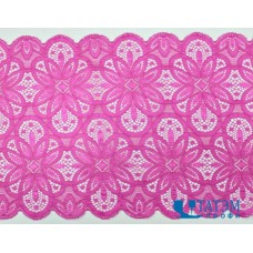 Кружево эластичное 180 мм, малиновый, уп. 10 ярд