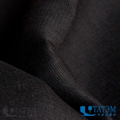 Бязь гладкокрашеная, черная, шир. 150 см, 142 г/м2 (ГОСТ-29298-2005) рулон 100 м