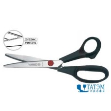 Ножницы MUNDIAL RED DOT 21,5 см, 665-8.1/2" любительские зигзаг, Бразилия