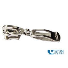 Бегунок для спирали Т-7, декор №1, никель, чер. никель, упак. 100 шт