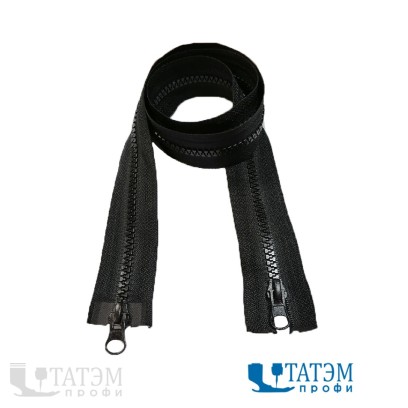 Молния трактор Т-5, 2 бегунка, 95 см, черная (22,4 г/м) LOGO