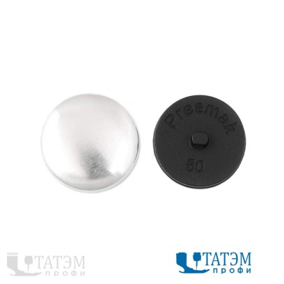 Заготовка под обтяжку 18 мм №28, металл/пластик, белые, уп. 1000 шт