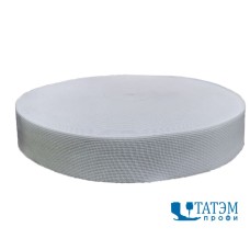 Резинка 30 мм, тканая, арт. 17с13, рулон 20 м, белая