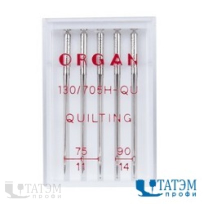 Иглы Organ 130/705H QU №75-90 квилтинг (5 шт)