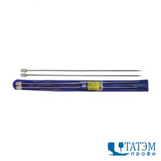 Спицы прямые 35 см, диам. 4,0 мм, металл. с огранич.в PVC-чехле