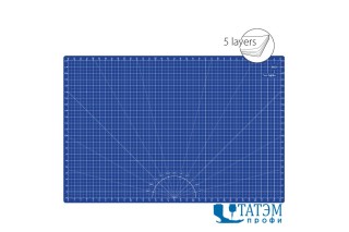 Коврик для резки самовосстанавл Texi 90x60 см, синий