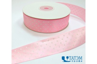 Лента декор. атласная с рис.