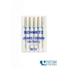 Иглы 130/705H-J №080 джинс. (5 шт) SCHMETZ, Германия