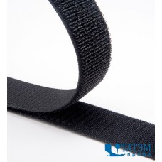 Лента петельная 3С422, 25 мм, черная, рулон 25 м, РБ