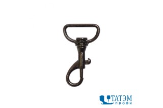 Карабин для сумок 20 мм, никель, темн.никель, оксид, арт. KS-135, упак. 100 шт