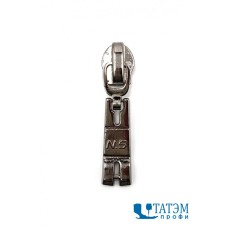 Бегунок для спирали Т-5 декор, арт. 16-3, никель/т. никель, упак 100 шт