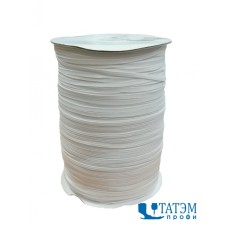 Резинка 4 мм, вязаная, катушка 400 м, белая