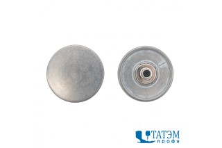 Пуговица джинсовая 17 мм "Гладкая" оксид, 100 шт