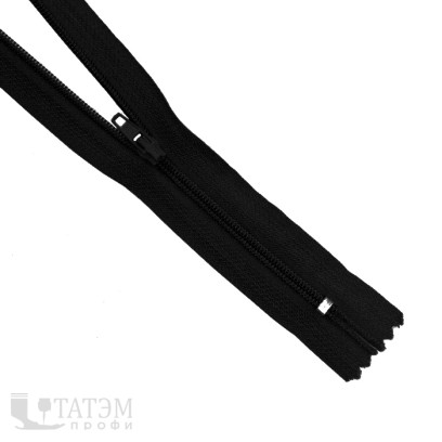 Молния спираль брючная Т-4, 20 см, 14,7 г/м, автомат, черная, РФ
