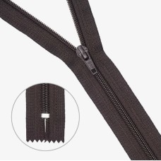 Молния спираль Т-7, обувная, 16 см, коричневая, КНР