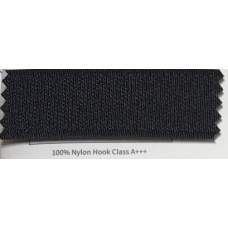 Лента крючковая 6130-0110, 25 мм, 100% нейлон класса А+++, черная, КНР
