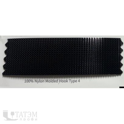 Лента крючковая 6131-9086, 25 мм, 100% нейлон, черная, КНР