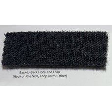 Лента контактная двухсторонняя 6131-9090, 25 мм, 100% нейлон, черная, КНР