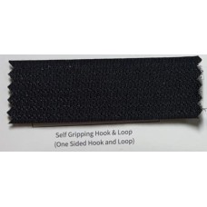 Лента контактная односторонняя 6131-9093, 25 мм, 100% нейлон, черная, КНР