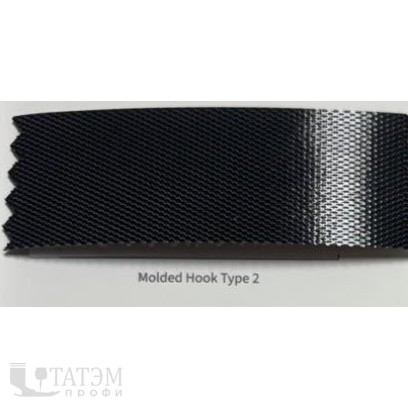 Лента крючковая 6131-9138, 25 мм, 100% нейлон, черная, КНР