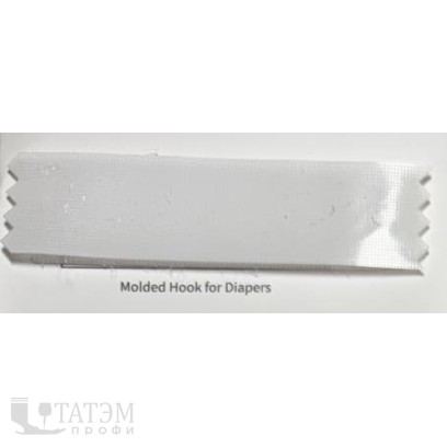 Лента крючковая 6131-9140, 20 мм, 100% нейлон, белая, КНР