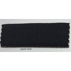 Лента крючковая 6131-9191, 25 мм, нейлон и латексная пряжа, черная, КНР
