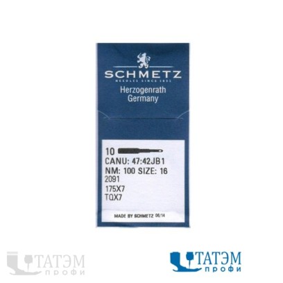 Иглы TQx7 (2091) SES №100 Schmetz