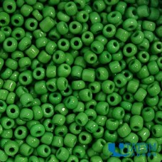 Бисер непрозрачный 450 г, зеленый